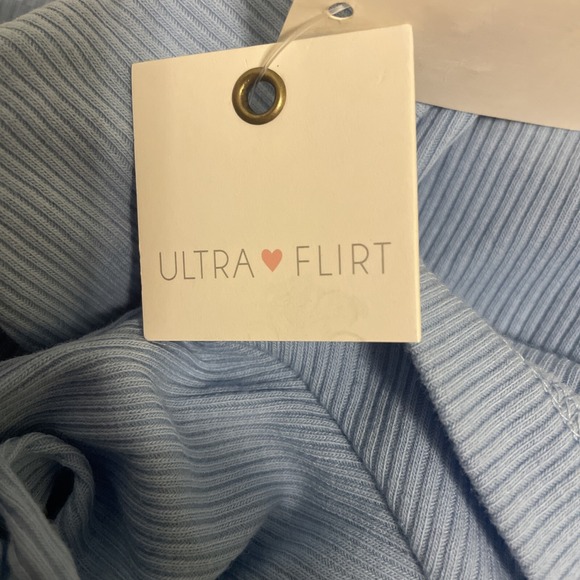 ultra flirt Junior light blue polo shirt  Large - Picture 5 of 7